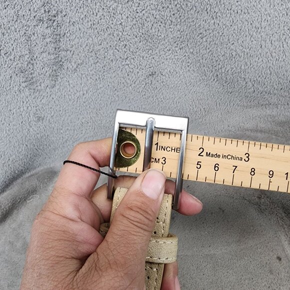 PX Belt Mens 36 Beige Leather *NWT* - Picture 5 of 6